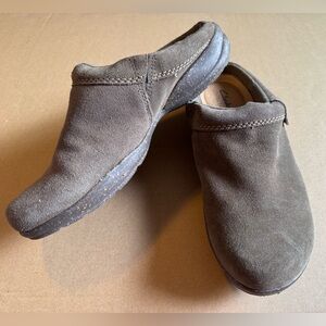 Clarks Roseville Drew Slip-on Clog Shoes Women Size 9 Brown Leather